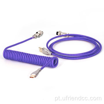 Teclado mecânico Spring Double Manga Aviator Cable